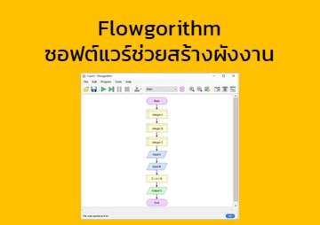 Flowgorithm ซอฟต์แวร์ช่วยสร้างผังงาน