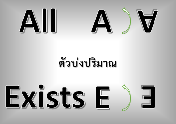 ภาพที่สัญลักษณ์ตัวบ่งปริมาณ