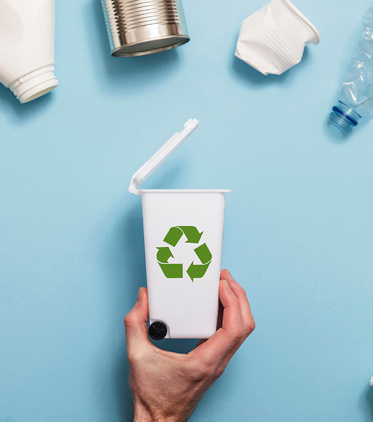  การลดขยะและการรีไซเคิล