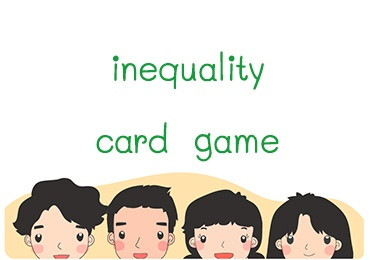ไฟล์ของบัตรในกิจกรรมท้ายบท : inequality card game รูปภาพ 1