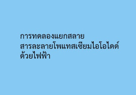 การทดลองแยกสลายสารละลายโพแทสเซียมไอโอไดด์ด้วยไฟฟ้า พารามิเตอร์รูปภาพ 1