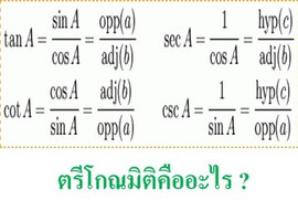 ตรีโกณมิติคืออะไร ? รูปภาพ 1