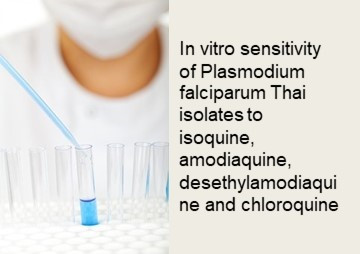 In vitro sensitivity of Plasmodium falciparum Thai isolates ... รูปภาพ 1