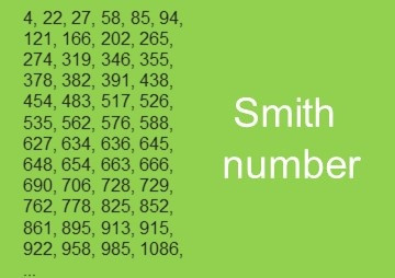 Smith number รูปภาพ 1