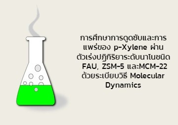 การศึกษาการดูดซับและการแพร่ของ p-Xylene ... พารามิเตอร์รูปภาพ 1